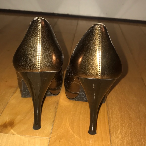 CALVIN KLEIN platform pumps in Bronze - size 5.5 - Picture 3 of 6